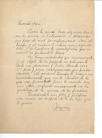 [Carta entre 1945 y 1950] Valparaíso, Chile [a] Joaquín Edwards Bello