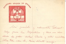 [Carta] c.1930?, Madrid, España [a] Joaquín Edwards Bello