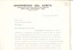 [Carta] 1961 jun. 3, Antofagasta, Chile [a] Joaquín Edwards Bello
