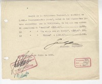 [Recibo] 1939 jun. 6, Santiago, Chile [a] Biblioteca Nacional de Chile