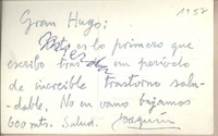 [Tarjeta Postal] [1960], [Valparaíso, Chile] [a] Gran Hugo