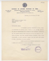[Carta] 1968 febrero 21, Santiago, [Chile] [a] Marta Albornoz