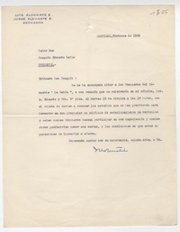 [Carta] 1959, octubre 9, Santiago, [Chile] [a] Joaquín Edwards Bello