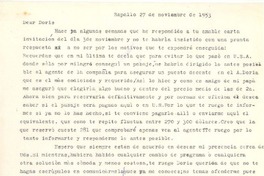 [Carta] 1953 nov. 27, Rapallo, [Italia] [a] Doris Dana, [New York]