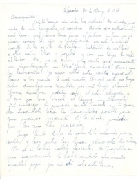 [Carta] 1957 may. 20, Valparaíso, Chile [a] Doris Dana, [New York]