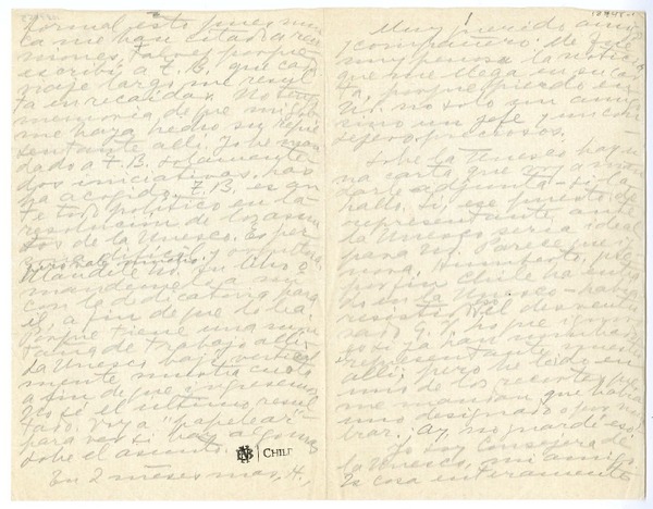 [Carta] 1953, Nápoles, italia [a] Humberto Díaz-Casanueva