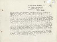 [Carta] 1951 marzo 14, Bilbao, España [a] Marta Brunet, Buenos Aires, Argentina