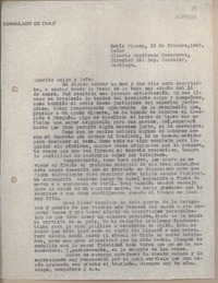 [Carta] 1947 febrero 18, Bahía Blanca, Argentina [a] Alberto Sepúlveda Contreras