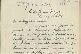 [Carta] 1972 junio 5, Madrid, España [a] Juan Mujica, Santiago, Chile