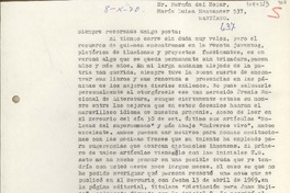 [Carta] 1970 octubre 8, Santiago, Chile [a] Hernán del Solar