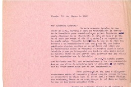 [Carta] 1960 marzo 15, Vicuña, Chile [a] Laura Rodig  [manuscrito] Pedro Moral.