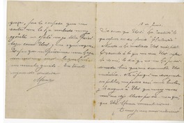 [Carta] [1914] junio 18, Santiago, Chile [a] Julio Munizaga  [manuscrito] María Monvel.