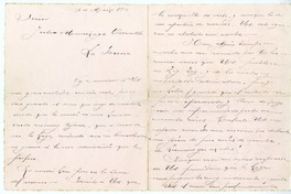 [Carta] [1914] marzo 15, Santiago, Chile [a] Julio Munizaga  [manuscrito] María Monvel.
