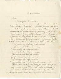 [Carta] [1914] noviembre 7, Santiago, Chile [a] Julio Munizaga  [manuscrito] María Monvel.