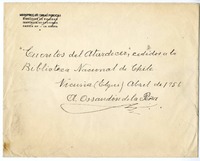 Notas sobre Cuentos del atardecer  [manuscrito] Arturo Ossandón de la Peña.