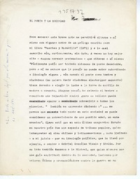 El poeta y la sociedad  [manuscrito] Jorge Teillier.