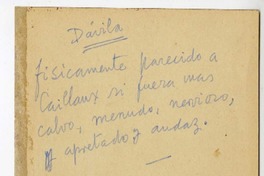 [Carlos Dávila]  [manuscrito] Joaquín Edwards Bello.
