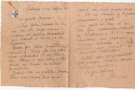 [Carta] 1951 octubre 31, Santiago, Chile [a] Joaquín Edwards Bello  [manuscrito] Elvira Santa Cruz Ossa (Roxane).