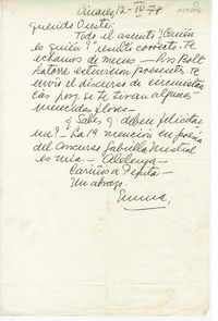 [Carta] 1978 abril 12, Linares, Chile [a] Oreste Plath  [manuscrito] Emma Jauch.