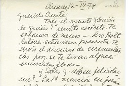 [Carta] 1978 abril 12, Linares, Chile [a] Oreste Plath  [manuscrito] Emma Jauch.
