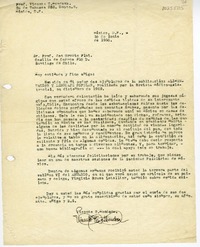 [Carta] 1950 junio 10, México D.F. [a] Oreste Plath, Santiago de Chile  [manuscrito] Vicente T. Mendoza.