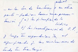 [Carta] 1984 noviembre 15, Santiago, Chile [a] Oreste Plath  [manuscrito] Humberto Díaz Casanueva.