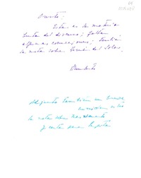 [Carta] [1980], New York [a] Oreste Plath  [manuscrito] Humberto Díaz Casanueva.