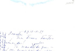 [Carta] 1981 junio 17, New York [a] Oreste Plath  [manuscrito] Humberto Díaz Casanueva.