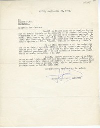 [Carta] 1981 septiembre 20, Ancud, Chile [a] Oreste Plath, Santiago  [manuscrito] Duncan Gilchrist.