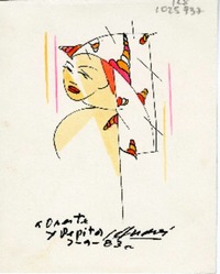 [Tarjeta] 1983 septiembre 7, Antofagasta, [Chile] [a] Oreste Plath  [manuscrito] Andrés Sabella.