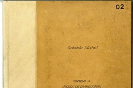 [Carta] [entre 1934 y 1936] agosto 27, Madrid, España [a] Juana de Ibarbourou  [manuscrito] Gabriela Mistral.