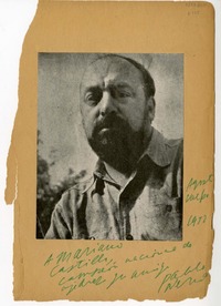 [Dedicatoria] 1952 agosto, Valparaíso, Chile [a] Mariano Castillo  [manuscrito] Pablo Neruda.