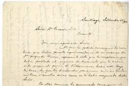 [Carta] 1901 setiembre 11, Santiago, Chile [a] Eusebio Lillo  [manuscrito] Joaquín Díaz Besoaín.