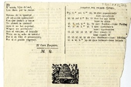 [Dulce patria]  [manuscrito] Bernardo de Vera y Pintado ; transcrito por Eusebio Lillo.