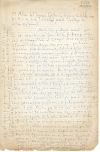 [Carta] [1980] La Ligua, Chile [a] un amigo  [manuscrito] Jorge Teillier.