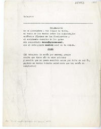 Telegrama  [manuscrito] Jorge Teillier.