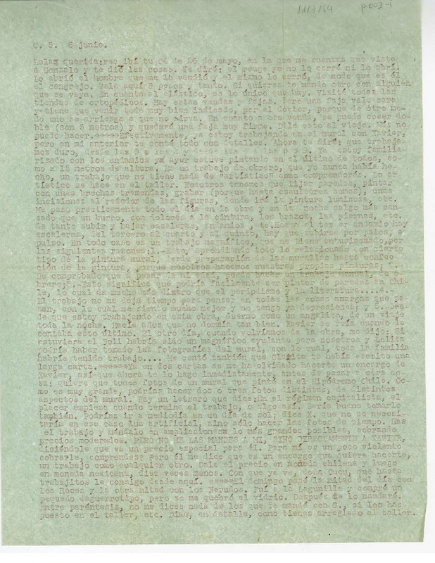 [Carta] [1951] junio 6, [México] [a] Lola Falcon  [manuscrito] Luis Enrique Délano.