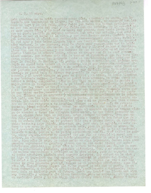 [Carta] [1950] mayo 23, [México] [a] Lola Falcón  [manuscrito] Luis Enrique Délano.