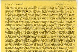 [Carta] 1948 septiembre 17, Nueva York [a] Lola Falcón  [manuscrito] Luis Enrique Délano.