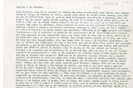 [Carta] [1948] octubre 3, [Nueva York] [a] Lola Falcón  [manuscrito] Luis Enrique Délano.
