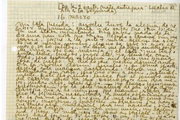 [Carta] [1948] marzo 16 y 17, [Nueva York] [a] Lola Falcón  [manuscrito] Luis Enrique Délano.