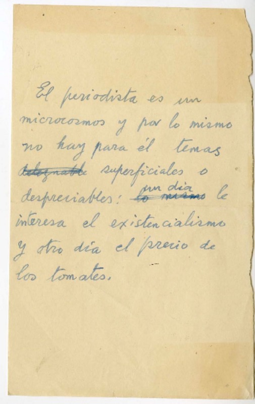 [Periodismo]  [manuscrito] Joaquín Edwards Bello.