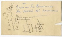 Ibáñez en 1952  [manuscrito] Joaquín Edwards Bello.