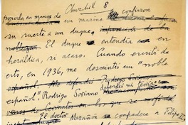 Churchill  [manuscrito] Joaquín Edwards Bello.