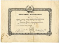[Diploma] 1934 agosto 6, Santiago, [Chile] [a] Joaquín Edwards Bello  [manuscrito] Universidad de Chile.