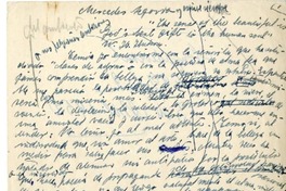 Mercedes Segovia  [manuscrito] Juan Guzmán Cruchaga.