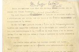 Un juegpo extraño  [manuscrito] Juan Guzmán Cruchaga.