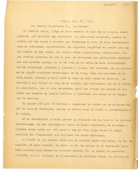 [Cartas] [entre 1915 y 1923], Santiago, Chile [a] Manuel Magallanes Moure  [manuscrito] Pedro Prado; transcripción de Raúl Silva Castro.