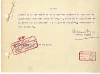[Recibo] 1939 mayo 8, Santiago, Chile [a] Biblioteca Nacional de Chile  [manuscrito] Manuel Rojas.