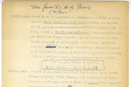 Una familia de la poesía chilena  [manuscrito] Andrés Sabella.